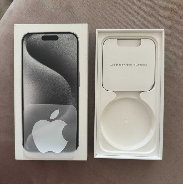 Кутия за iPhone 15 pro 128gb, White Titanium