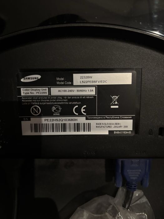 Monitor samsung 22 inch