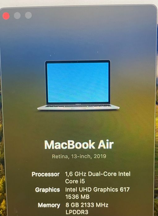 MacBook Air, Retina, 13-inch, 2019