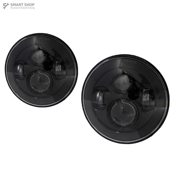 Faruri Full LED CREE Dublu Proiector Jeep Wrangler JK TJ LJ Land ROVER