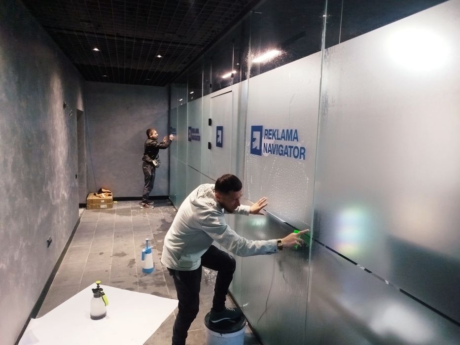 Матовый пленка туманка оракал тонировка офис ва здания ойналарига