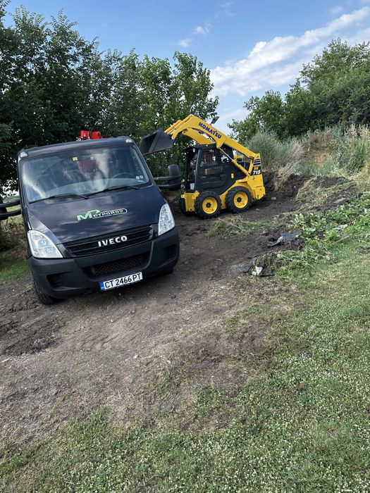 Услуги с Мини Багер Микро Багер Мини Челен Товарач Бобкат Стара Загора