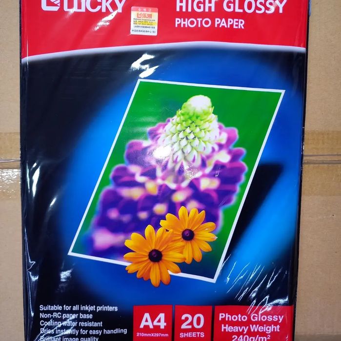 Фото бумага для струйных принтеров 20% скидка