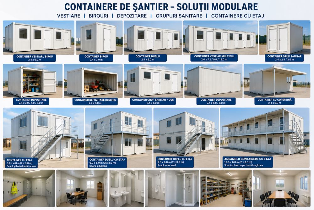 Containere modulare, containere santier, depozitare, containere birou