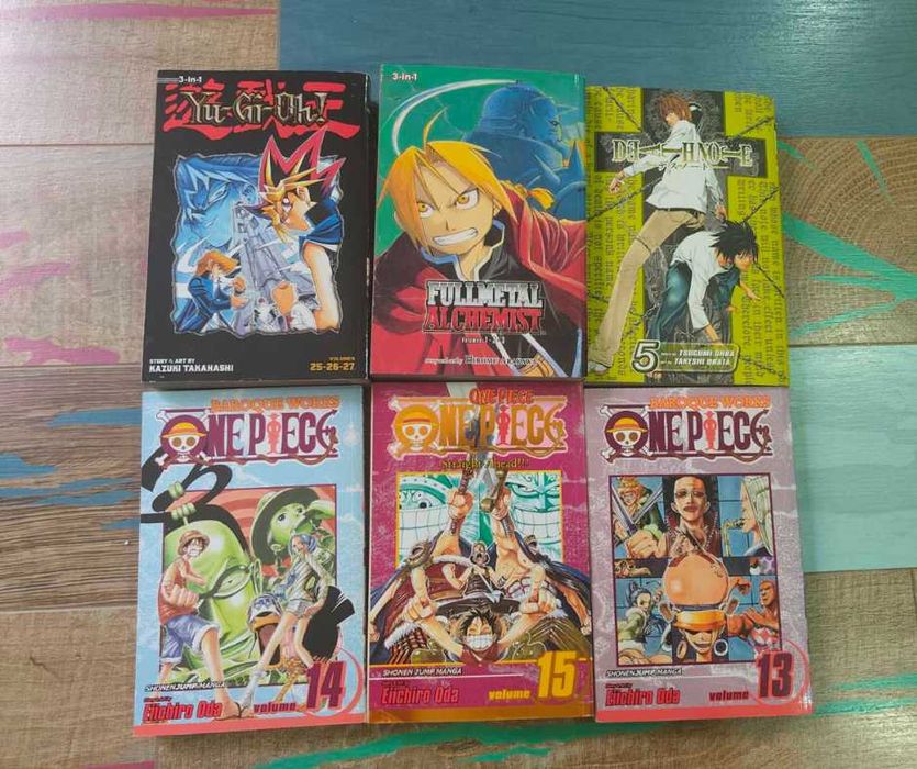 One Piece, Death Note, FMA, Yu-Gi-Oh! Манга на английски