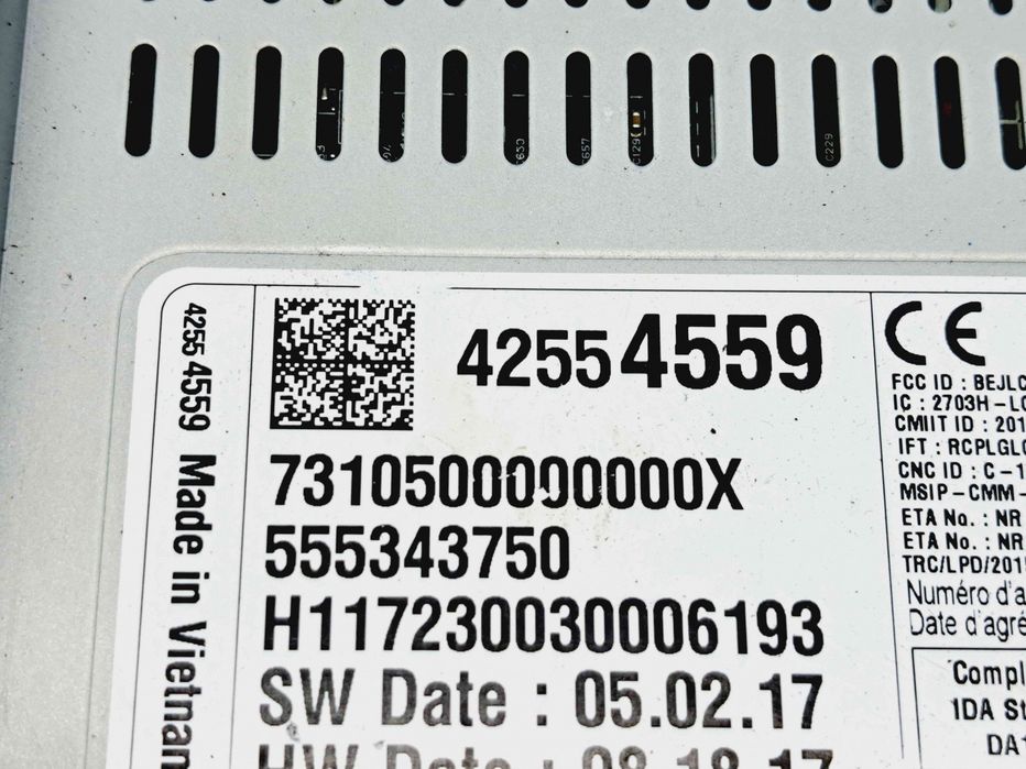 Modul multimedia Opel Astra K Hatchback [Fabr 2015-2022] 42554559