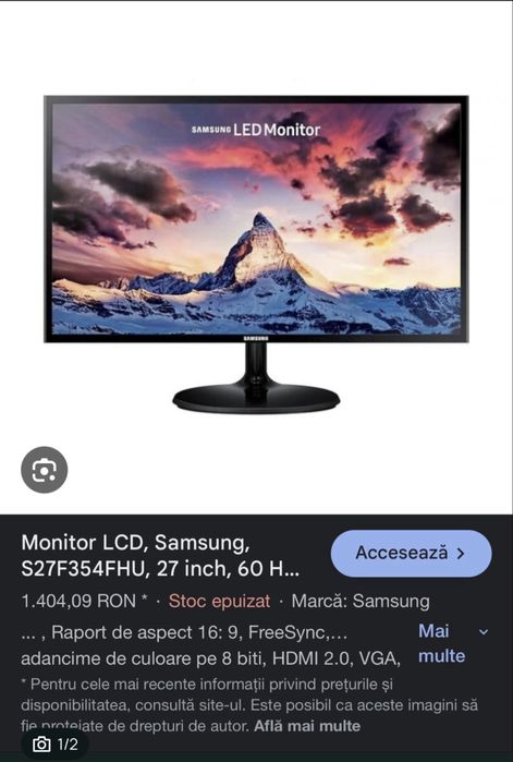 Monitor Samsung 27 inch