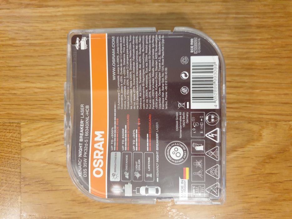 Крушка Xenarc Osram D3S Night Breaker 220 42V 35W Duo Box