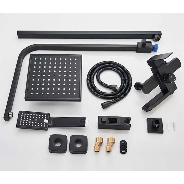 Комплект душ колона, стенен монтаж, двойно управление, керамика, 131-2