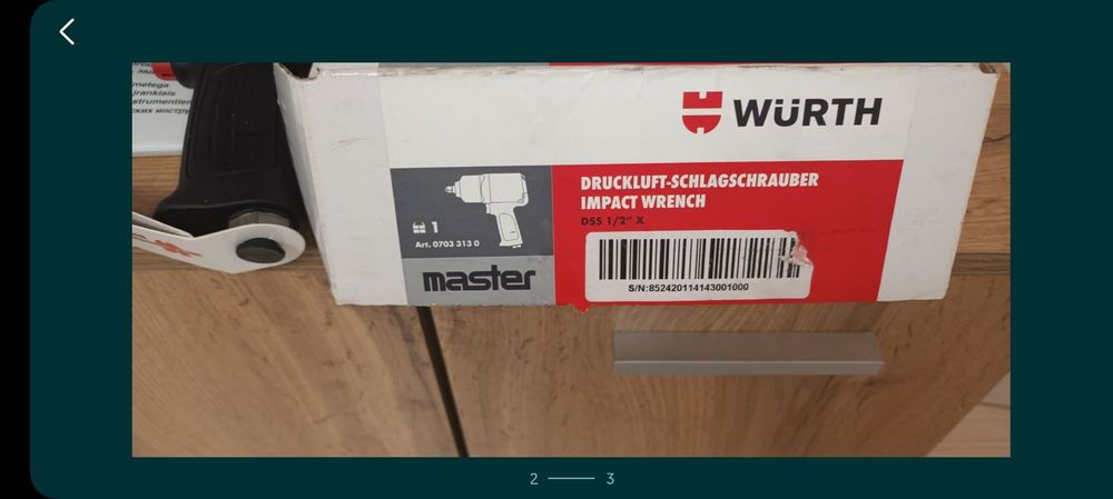 Продавам ударен гайкаверт WURTH.