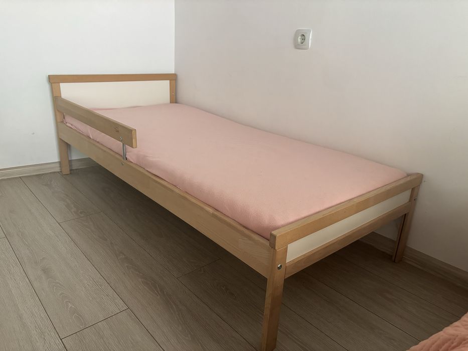 Детско легло с парапет 70x160 + матрак