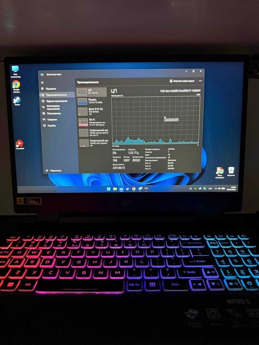 Acer Nitro 5 Gaming RTX4060(8gb) I7-12650H DDR5 16gb