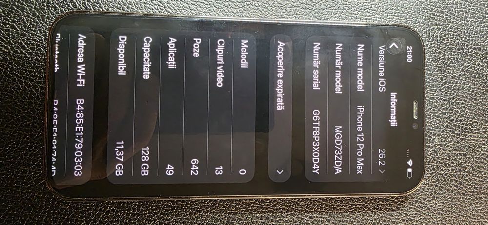 Vând Iphone 12 Pro Max 12 128Gb