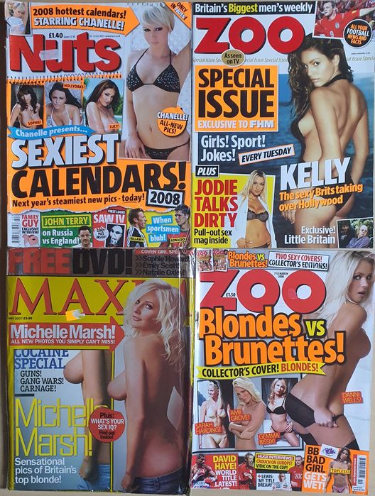 FHM, MAXIM, NUTS английски
