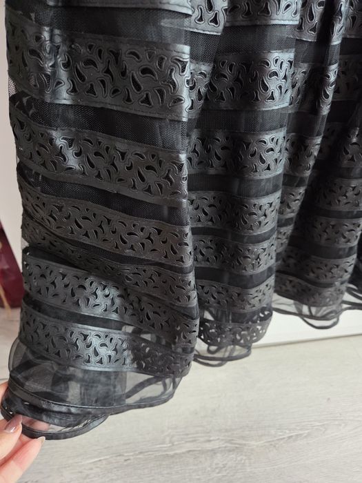 Официална дамска рокля с естесвен косъм