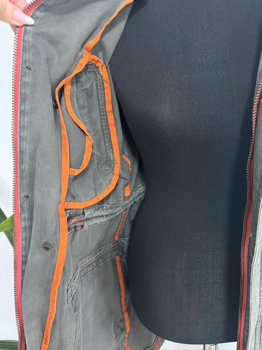 Geaca parka military army cu blăniță Superdry mărimea S