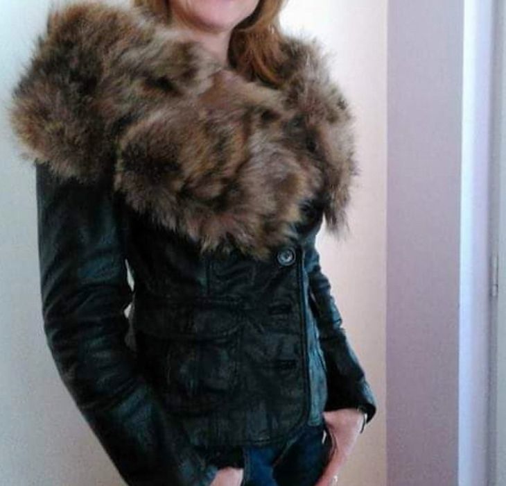 Яка от каскадна Лисица, елеци от естествен косъм, Лисица, палто