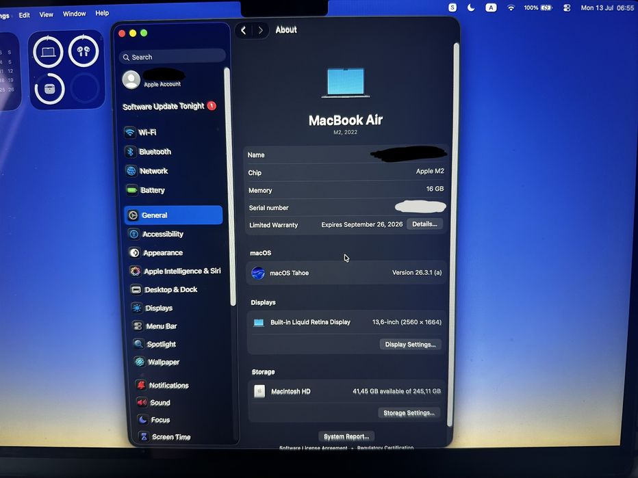 MacBook Air M2 16/256 Midnight
