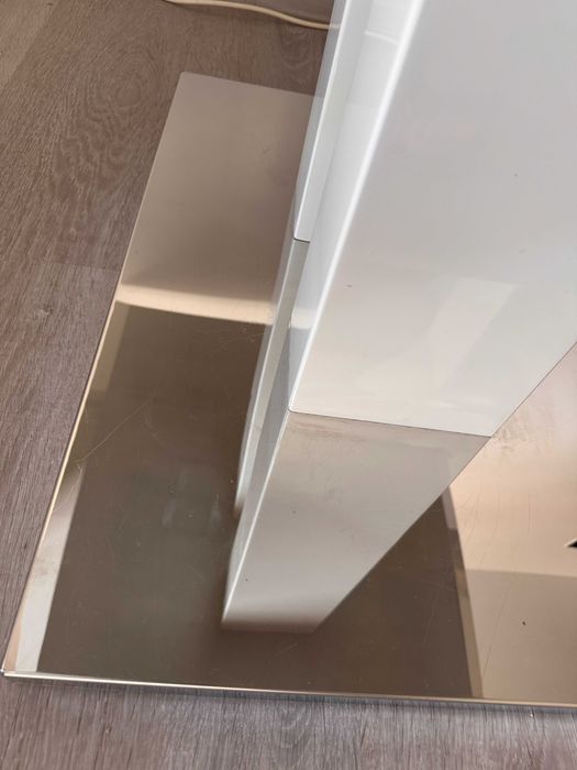 Masă / Masa Dining / Office / Birou - Alba / Albă cu Baza / Bază Argintie - Kika / XXXLutz - Xora - Second Hand / SH