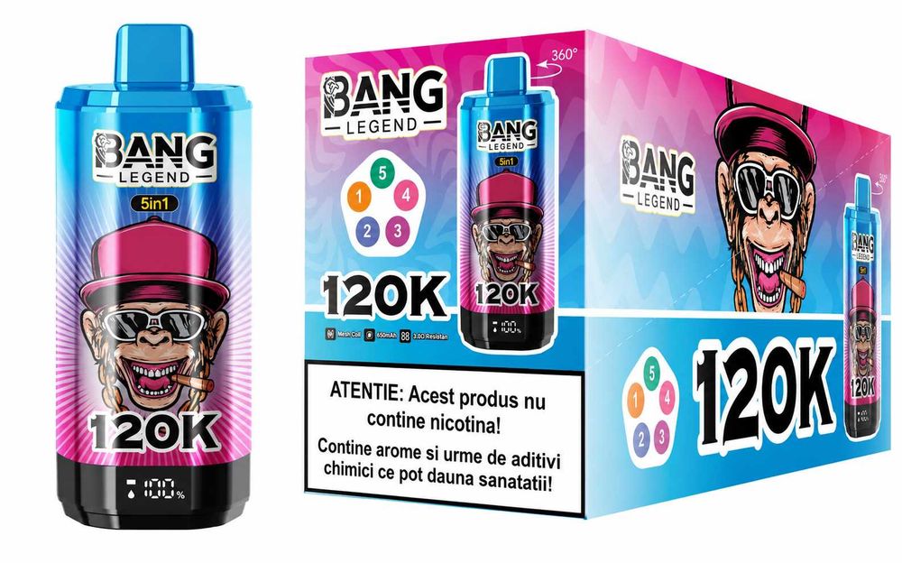 Vape Bang Legend 120.000 puffs, 5 in 1 (model 2026)