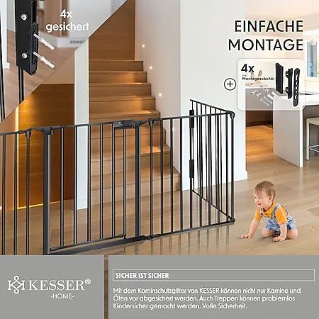 Предпазна преграда с врата за камина , деца и домашни любимци, игра