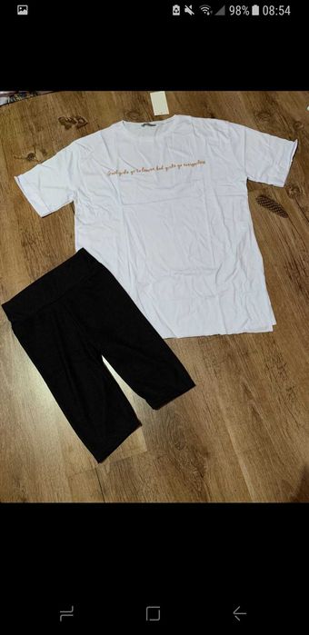 Set tricou+colant scurt