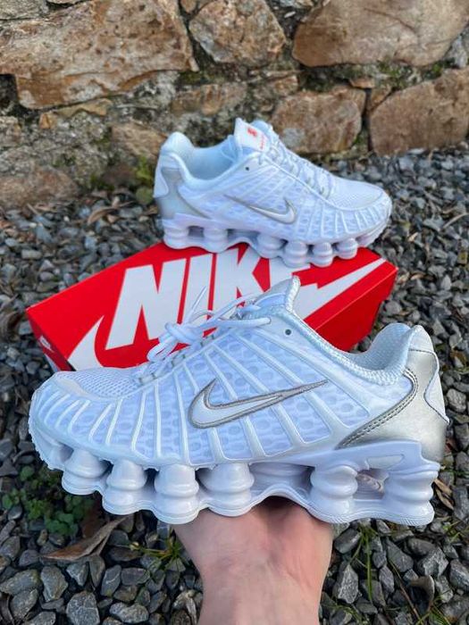 Nike shox TL white metallic silver EU45
