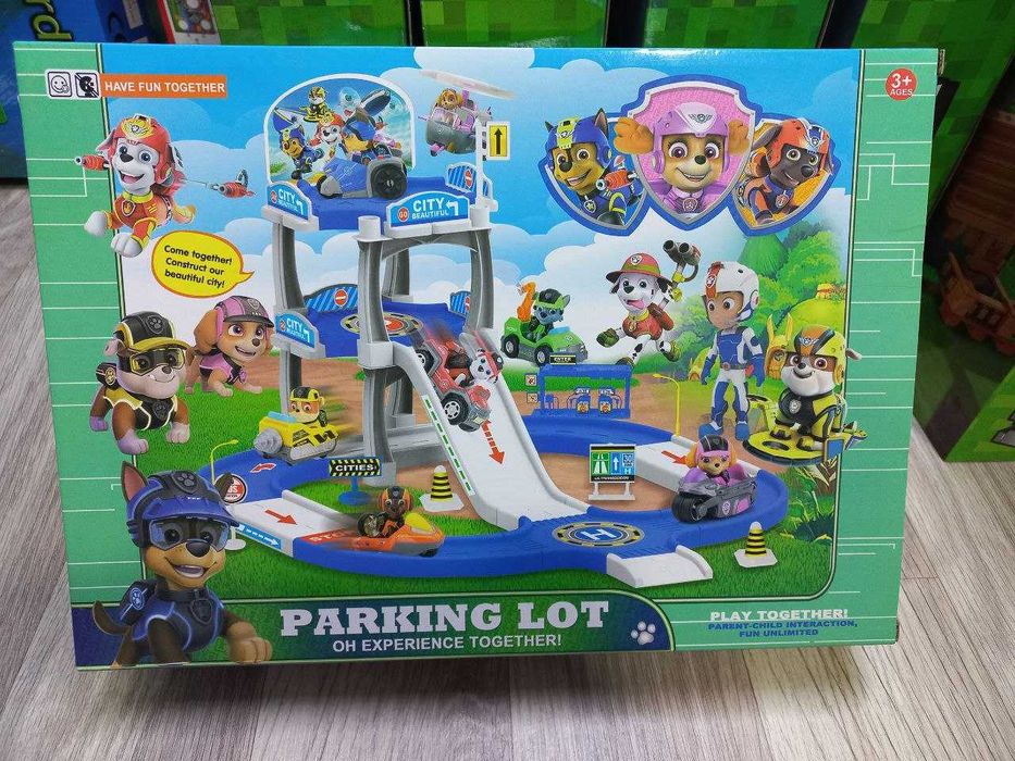 Щенячий патруль тренировочная база + 4 машинки Posbon kuchukchalar