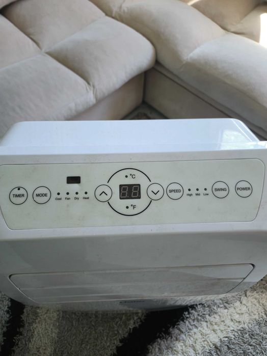 Мобилен климатик Haier AM12AA1GAA, 12000 BTU + уплътнител Trotec