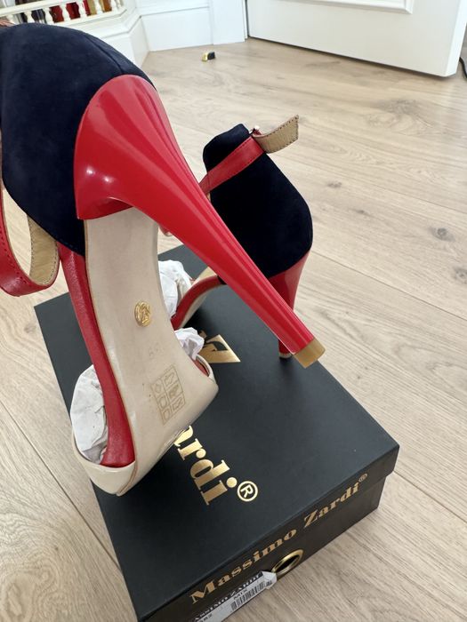 Дамски сандали на ток Massimo Zardi – размер 39 – НОВИ – с кутия