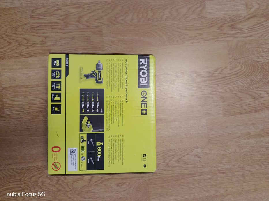 Vând cheie de /pistol desfacut roți Ryobi One+RIW18-0/ Nouă