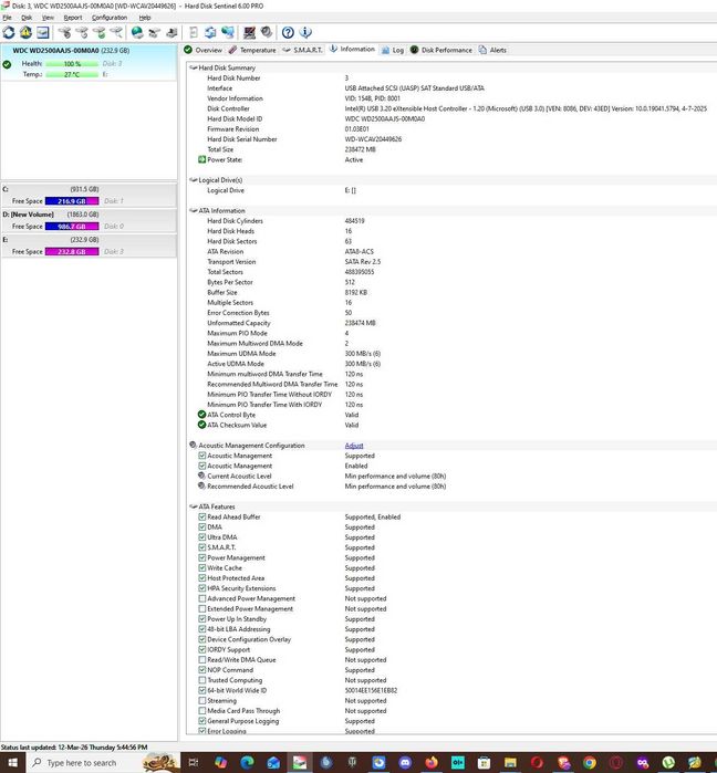 Hard disk Western Digital SATA 250GB 7200RPM 3GB/S 8MB, WD2500AAJS