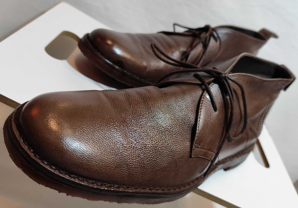 Ghete derby 45.5 46 chukka de lux Bruno Magli piele naturala moale
