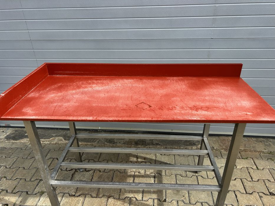 Masa de lucru inox cu blat de polietilena