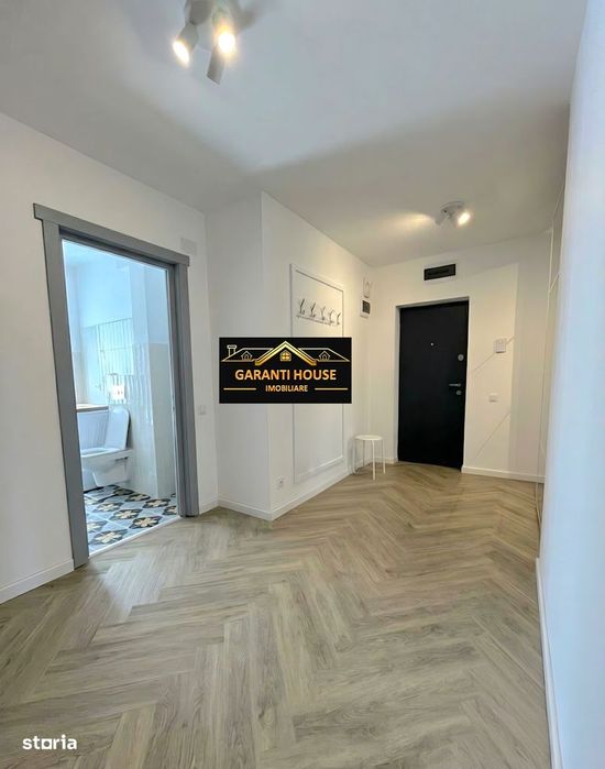Bloc nou, apartament cu 2 camere, parcare sub bloc, mobilat, 400€/Luna