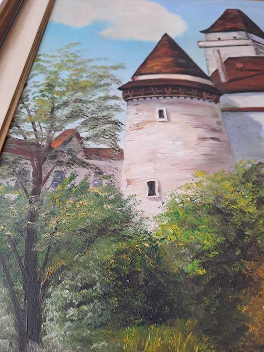 tablou pictura pe panza 60/80 cm semnat Max Hirschler