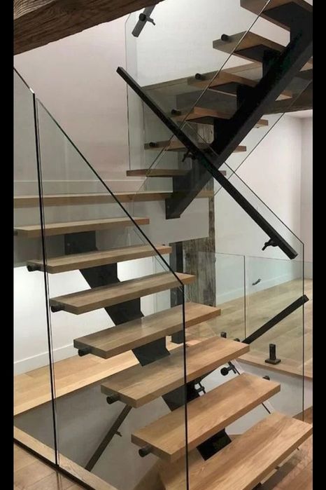 Перила для лестницы стеклянные