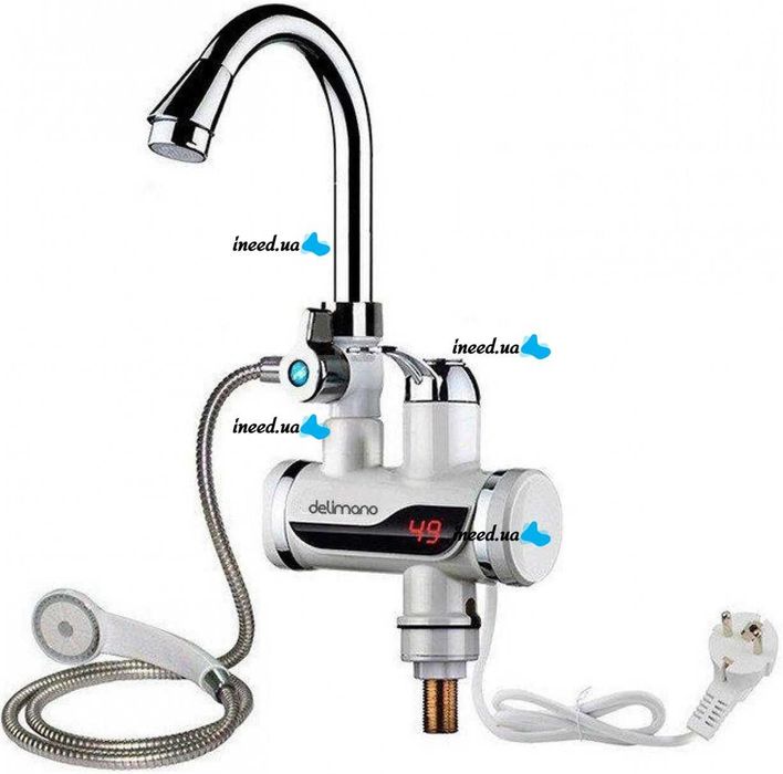 Нагревател за вода смесителна батерия проточен бойлер за плот чешма