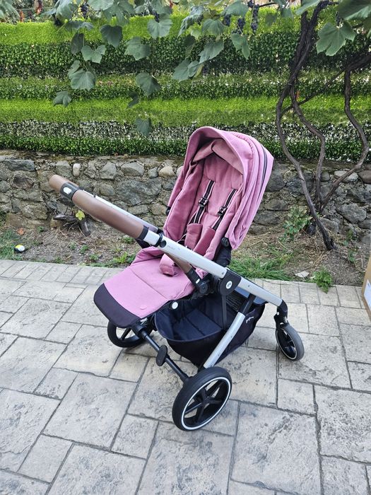Cybex Balios S Lux детска количка розов цвят magnolia pink