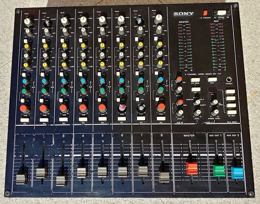 Sony MX-P21 Mixer profesional vintage