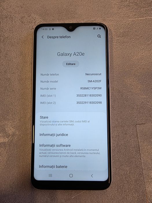 Display Samsung A20e