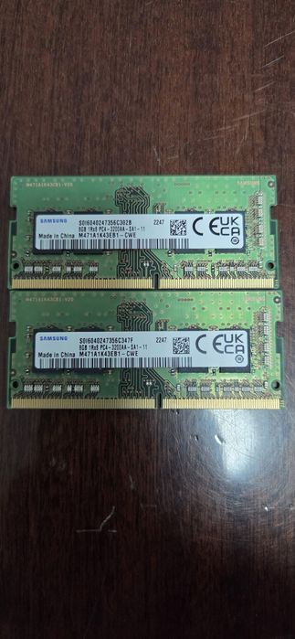 16GB RAM-3200mhz на Samsung