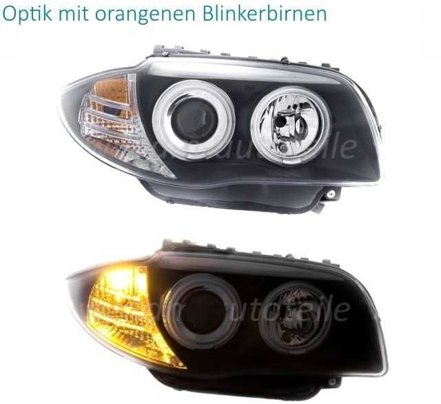 Фарове БМВ 1  Е81 Е82 Е87 Е88 ЛЕД Нови Тунинг BMW E87 E82 LED Angle ey