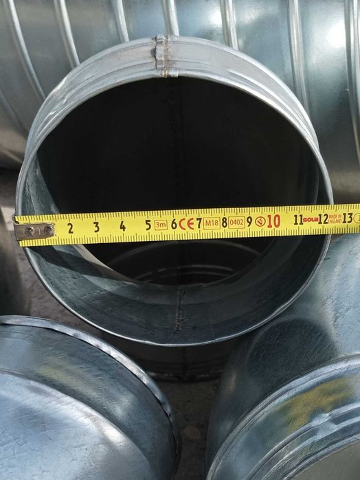 Коляно за аспирация ф125 поцинкована ламарина