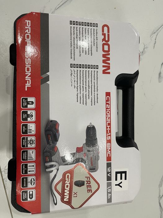 Шуруповерт crown 12v