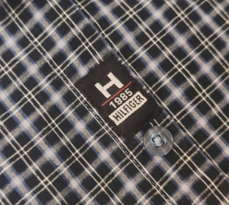 Camasa scurta Tommy Hilfiger Checkred Grey