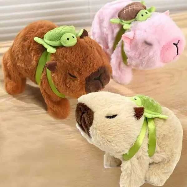 ПРОМО! Плюшена КАПИБАРА за Ръка Музикална играчка 3 цвята