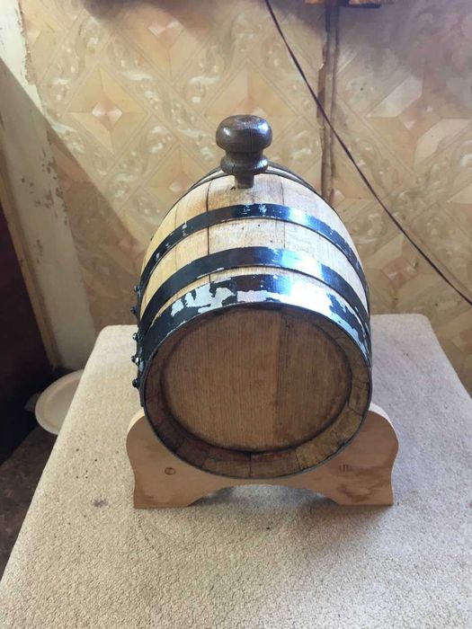 дубовая бочка 5 литров один раз ставили вино с белого винограда