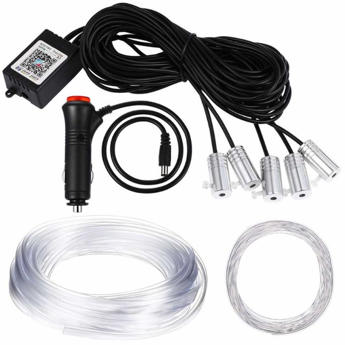 RGB LED осветление за автомобил с Bluetooth и музикален режим