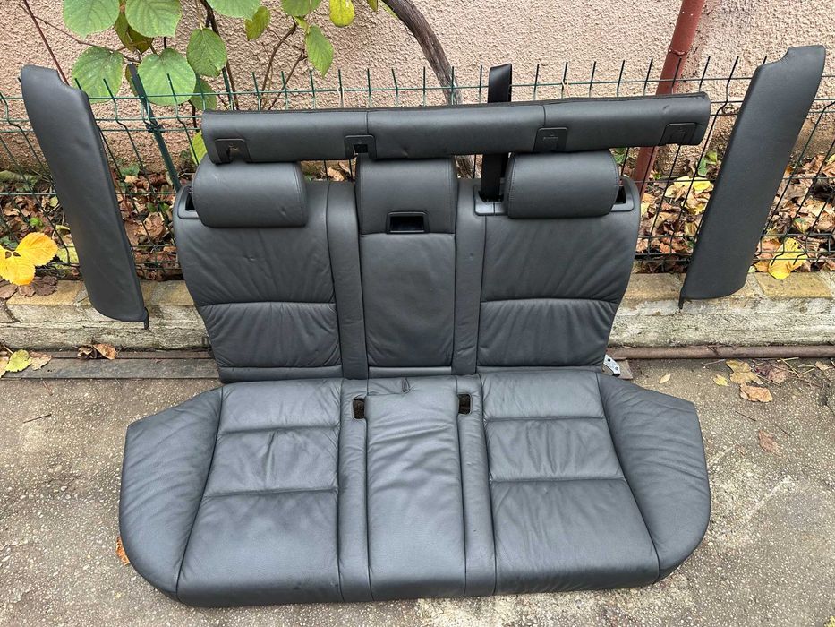 Banchetă spate piele OEM neagră BMW Seria 5 E39 Touring